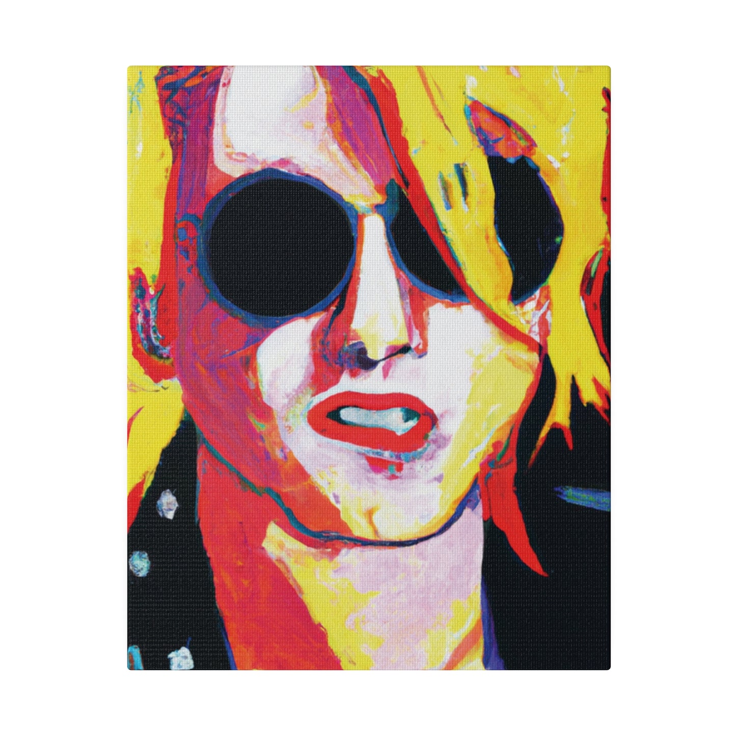 4786R - Rockstar Painting Print | Face | Abstract | Poster | Home Decor | Wall Art | Music Art | Canvas