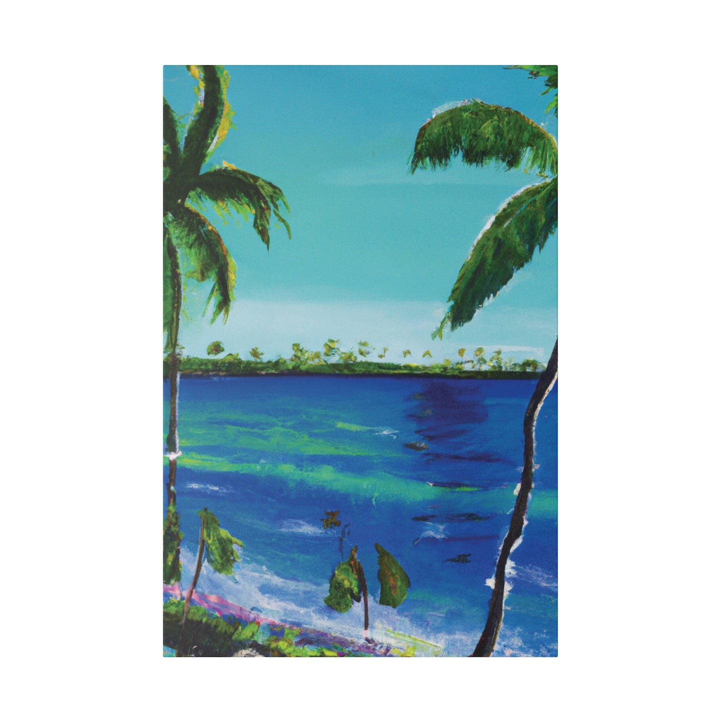 5491V - Bahamas Ocean Painting Print | Bahamas | Ocean | Beach | Poster | Home Decor | Wall Art | Canvas