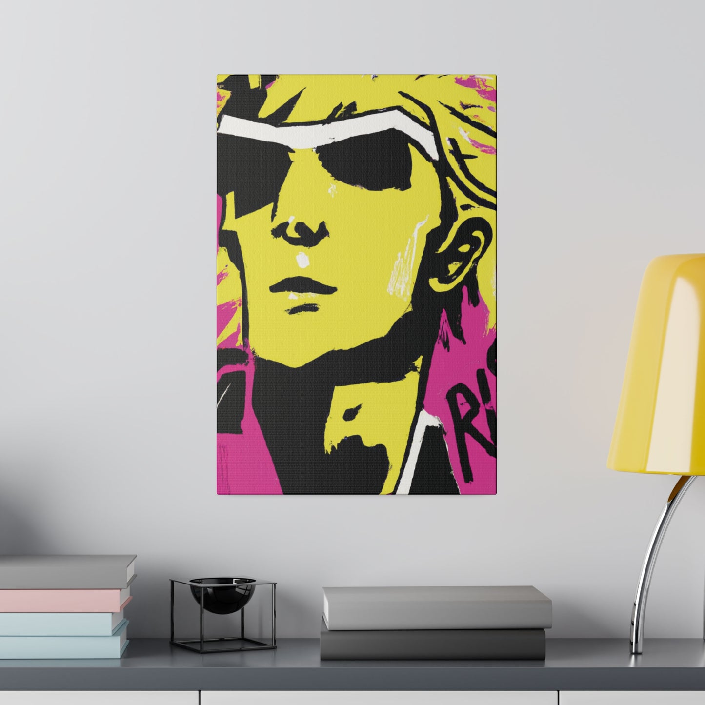 4794V - Rockstar Painting Print | Face | Abstract | Poster | Home Decor | Wall Art | Music Art | Canvas