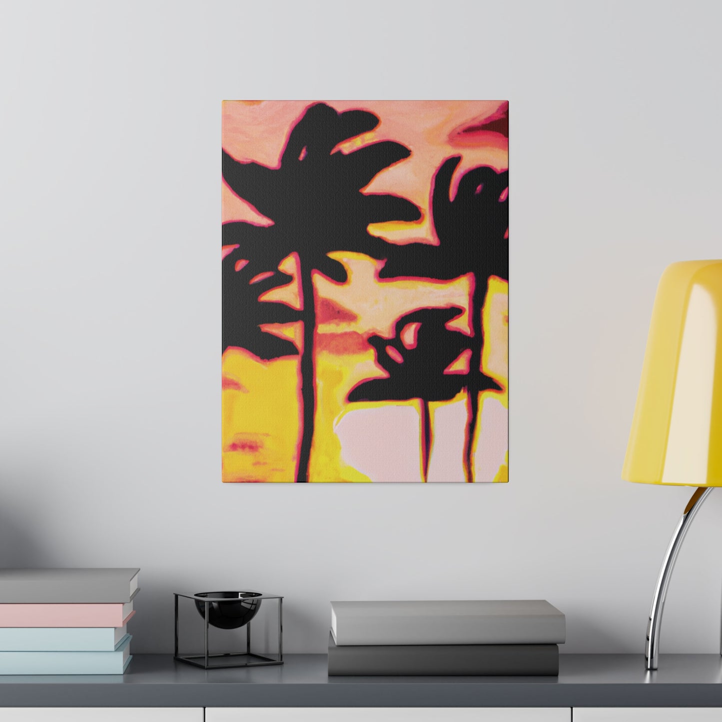9329P - Miami Beach Sunset Painting Print | Miami | Beach | Sunset | Poster | Home Decor | Wall Art | Canvas