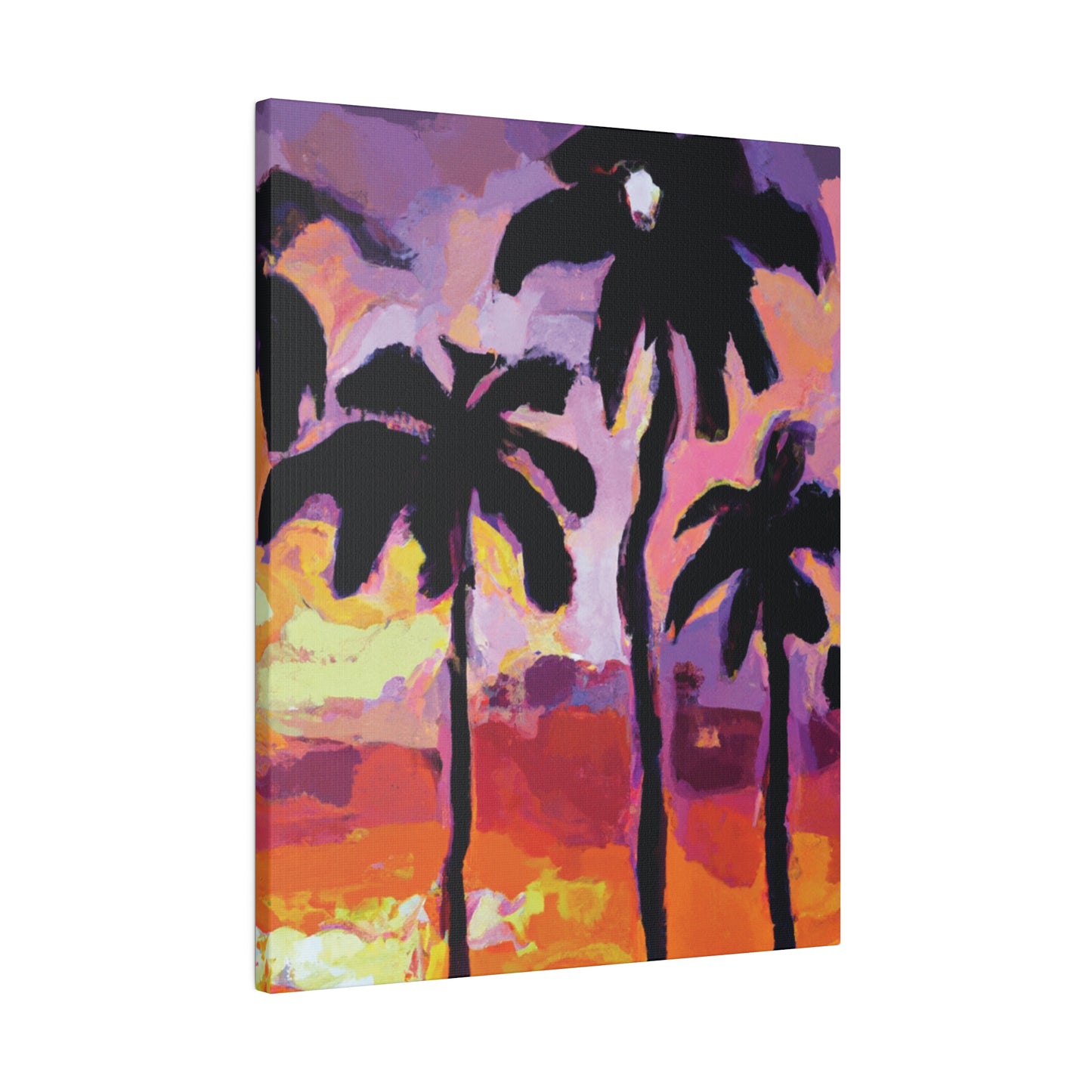 7449F - Miami Beach Sunset Painting Print | Miami | Beach | Sunset | Poster | Home Decor | Wall Art | Canvas