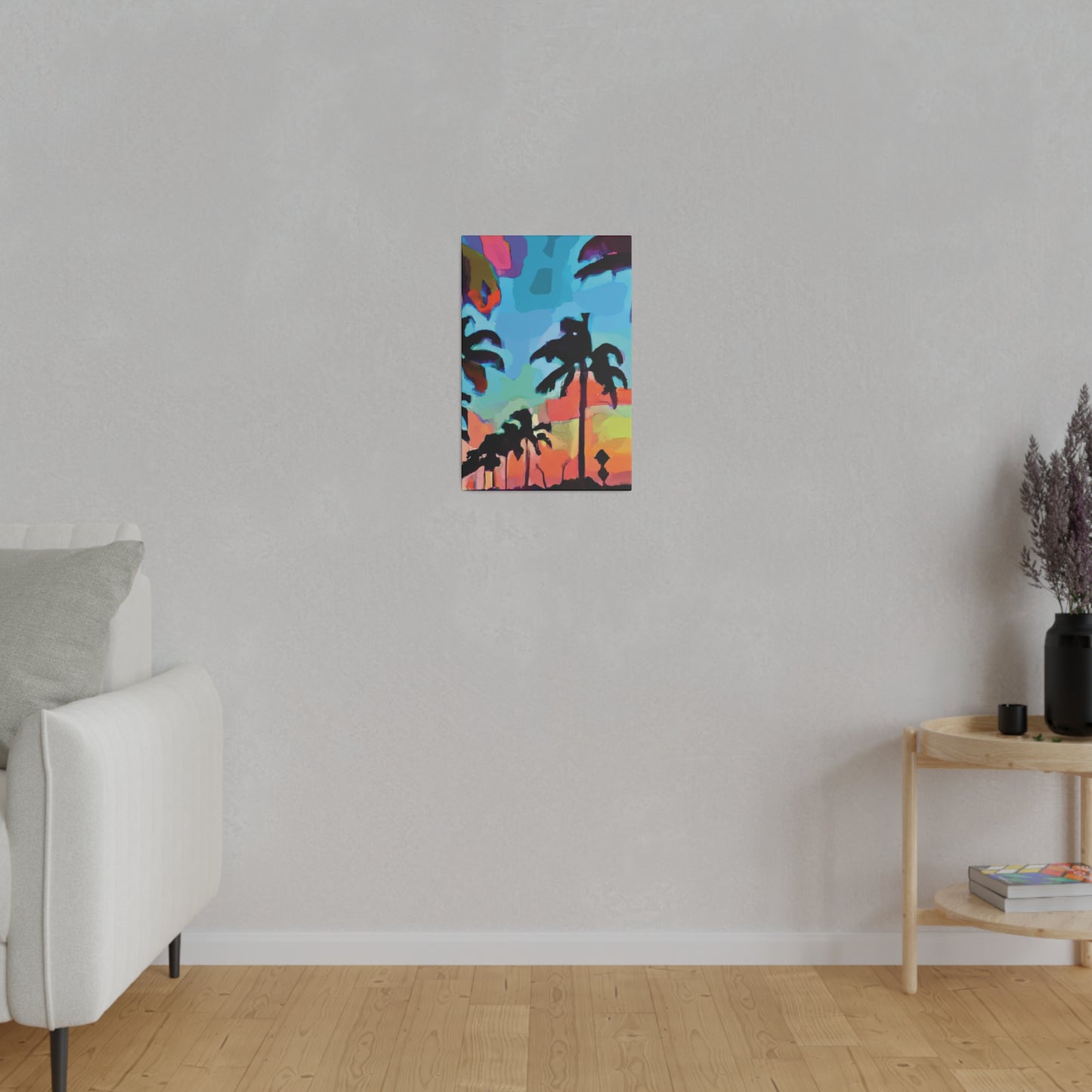 7439V - Miami Beach Sunset Painting Print | Miami | Beach | Sunset | Poster | Home Decor | Wall Art | Canvas