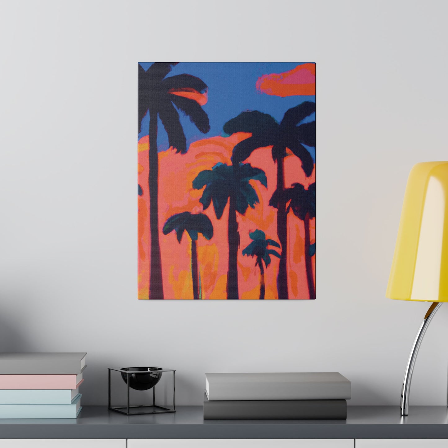 3239C - Miami Beach Sunset Painting Print | Miami | Beach | Sunset | Poster | Home Decor | Wall Art | Canvas