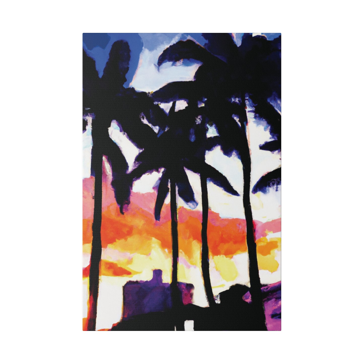 5637U - Miami Beach Sunset Painting Print | Miami | Beach | Sunset | Poster | Home Decor | Wall Art | Canvas