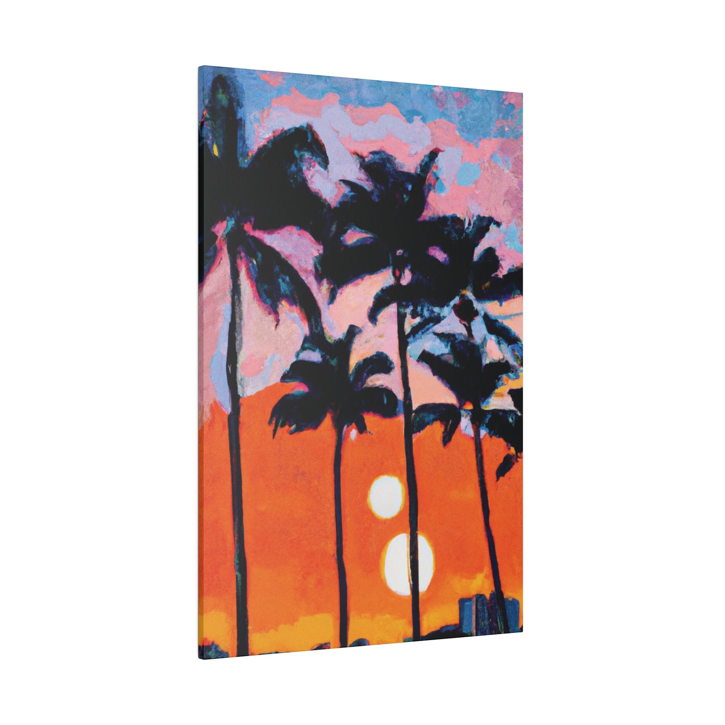 5347Z - Miami Beach Sunset Painting Print | Miami | Beach | Sunset | Poster | Home Decor | Wall Art | Canvas