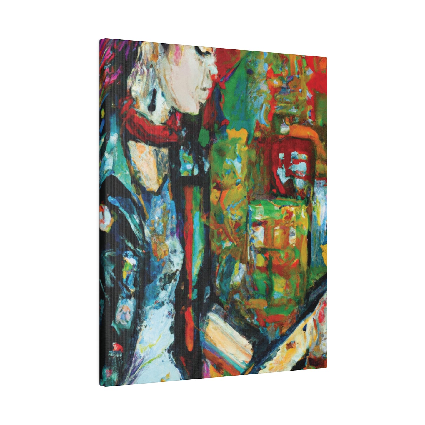 7134Y - Rockstar Oil Painting Style Print | Poster | Home Decor | Wall Art | Music Art | Canvas