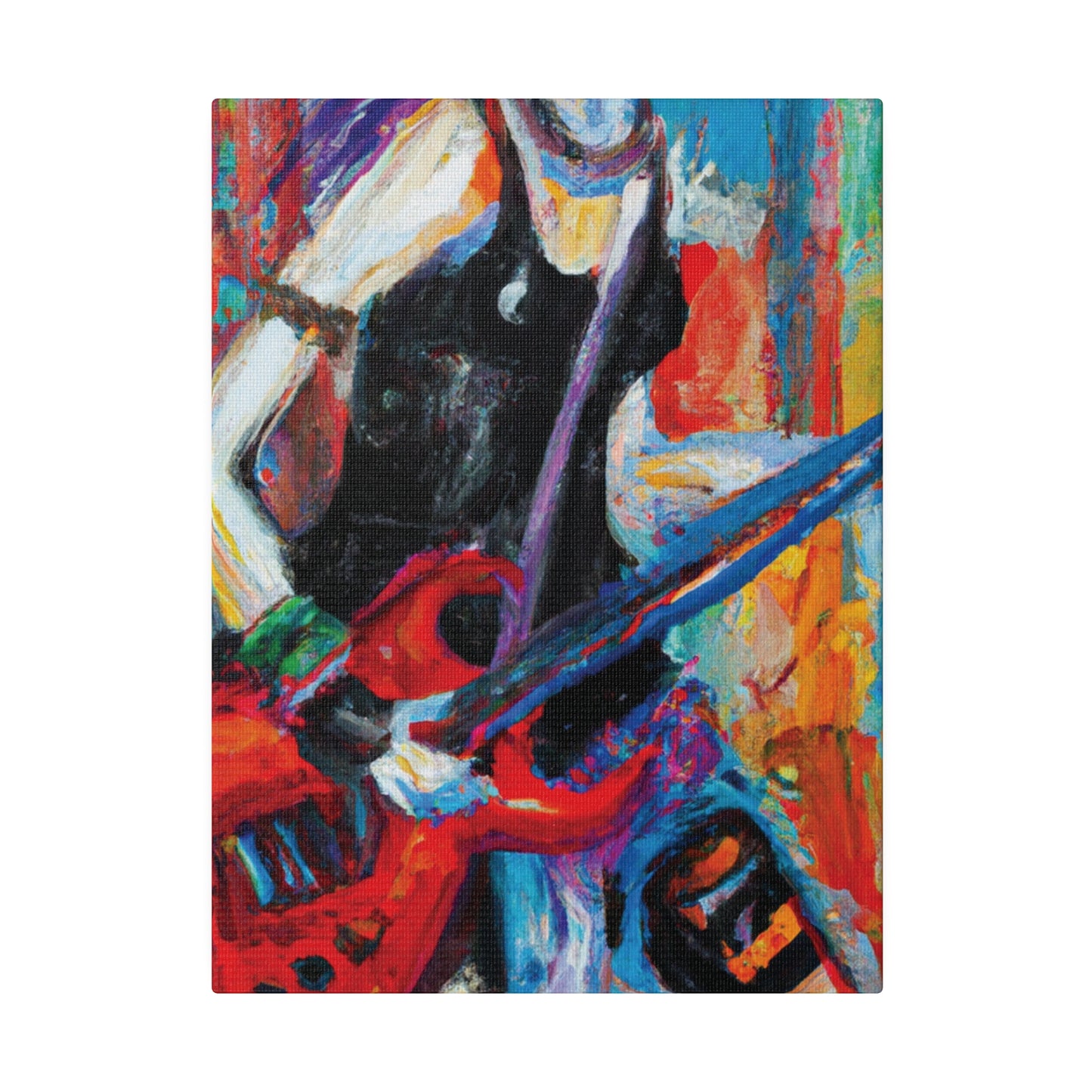 7384Q - Rockstar Oil Painting Style Print | Poster | Home Decor | Wall Art | Music Art | Canvas