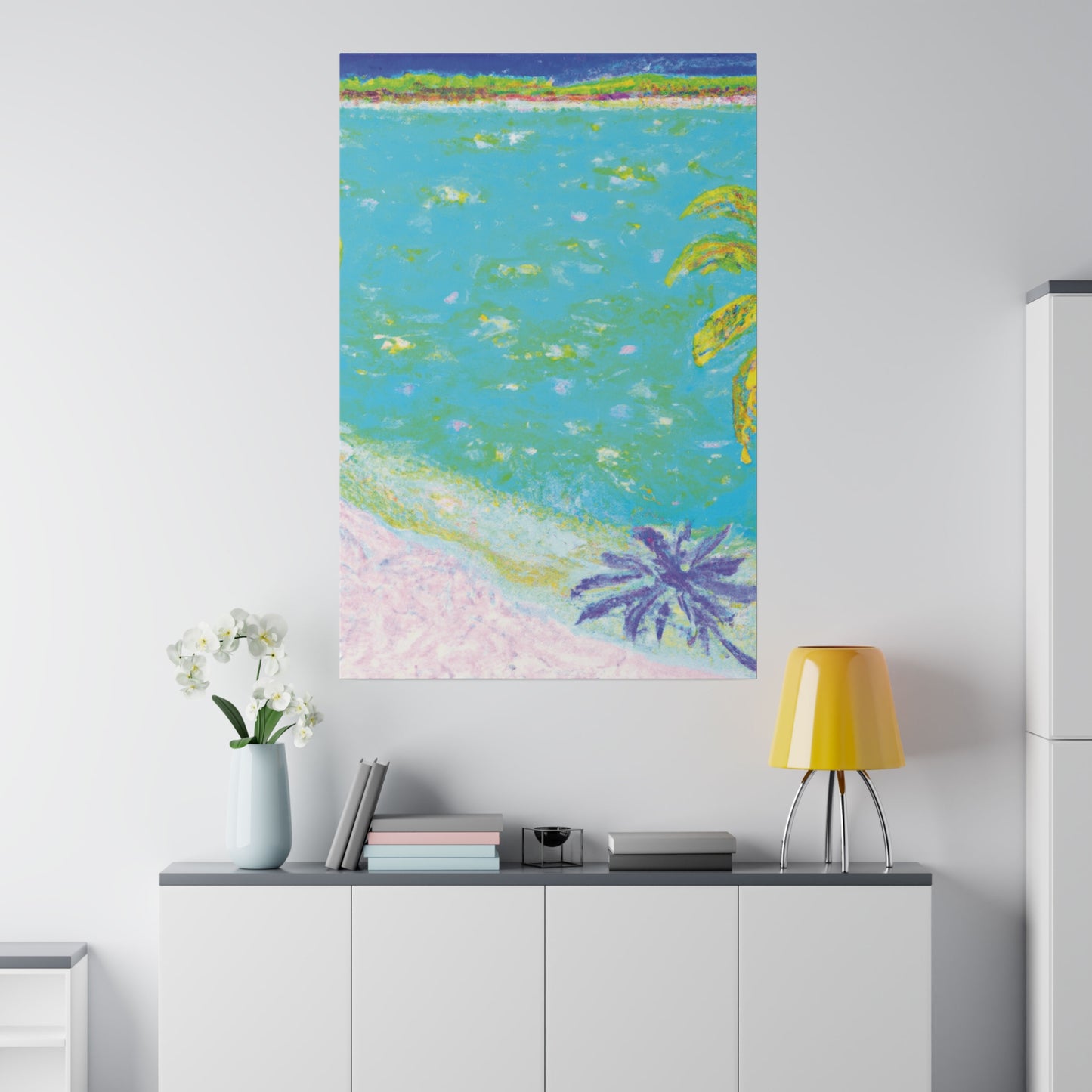 5254Q - Bahamas Ocean Painting Print | Bahamas | Ocean | Beach | Poster | Home Decor | Wall Art | Canvas