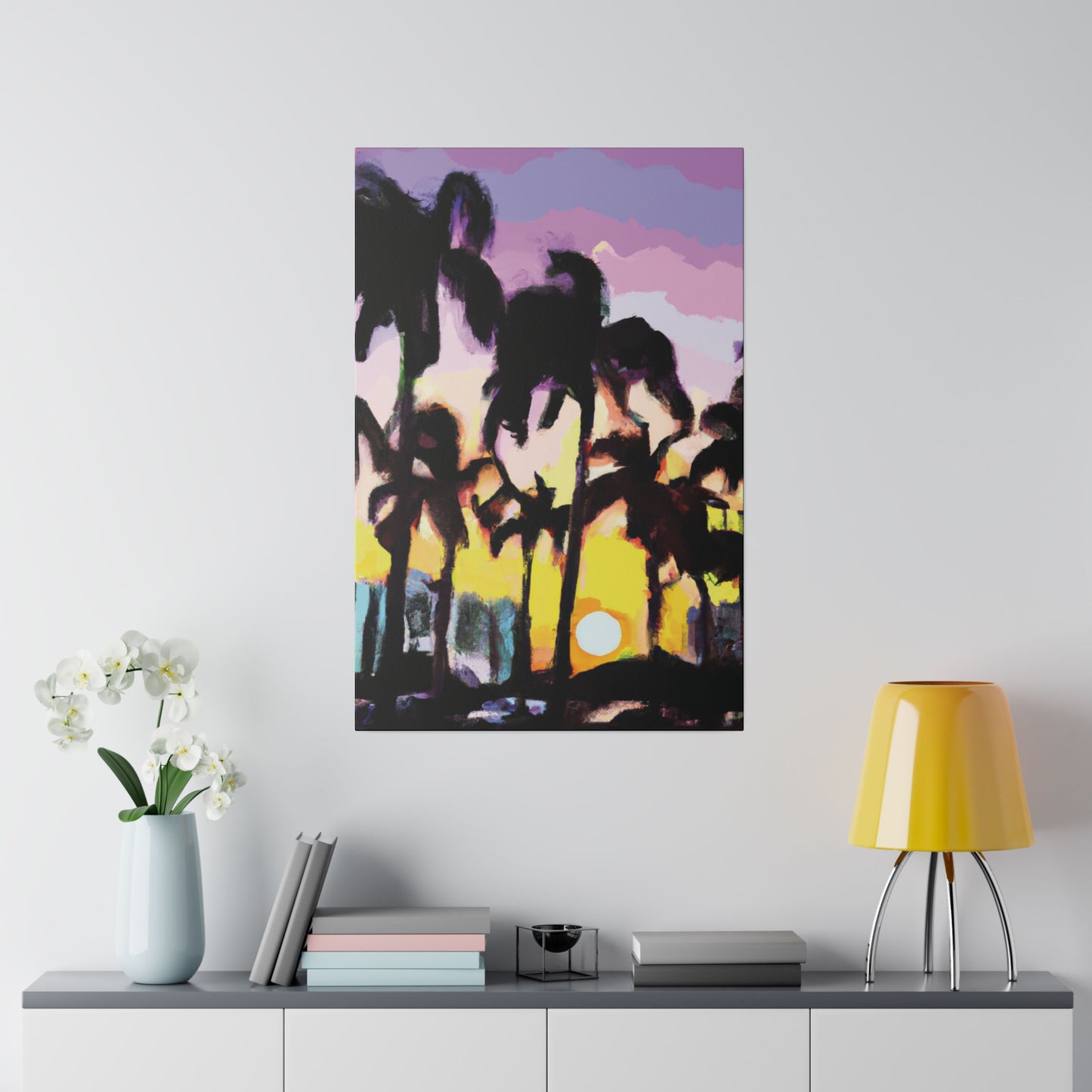 5231Y - Miami Beach Sunset Painting Print | Miami | Beach | Sunset | Poster | Home Decor | Wall Art | Canvas