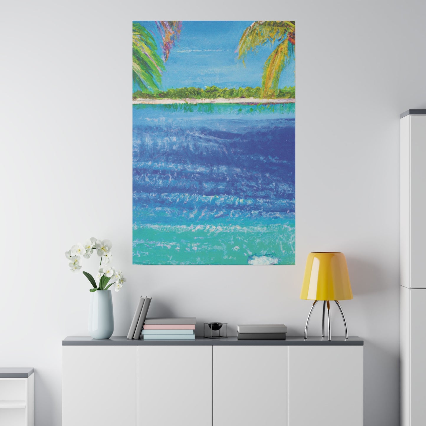 5045T - Bahamas Ocean Painting Print | Bahamas | Ocean | Beach | Poster | Home Decor | Wall Art | Canvas