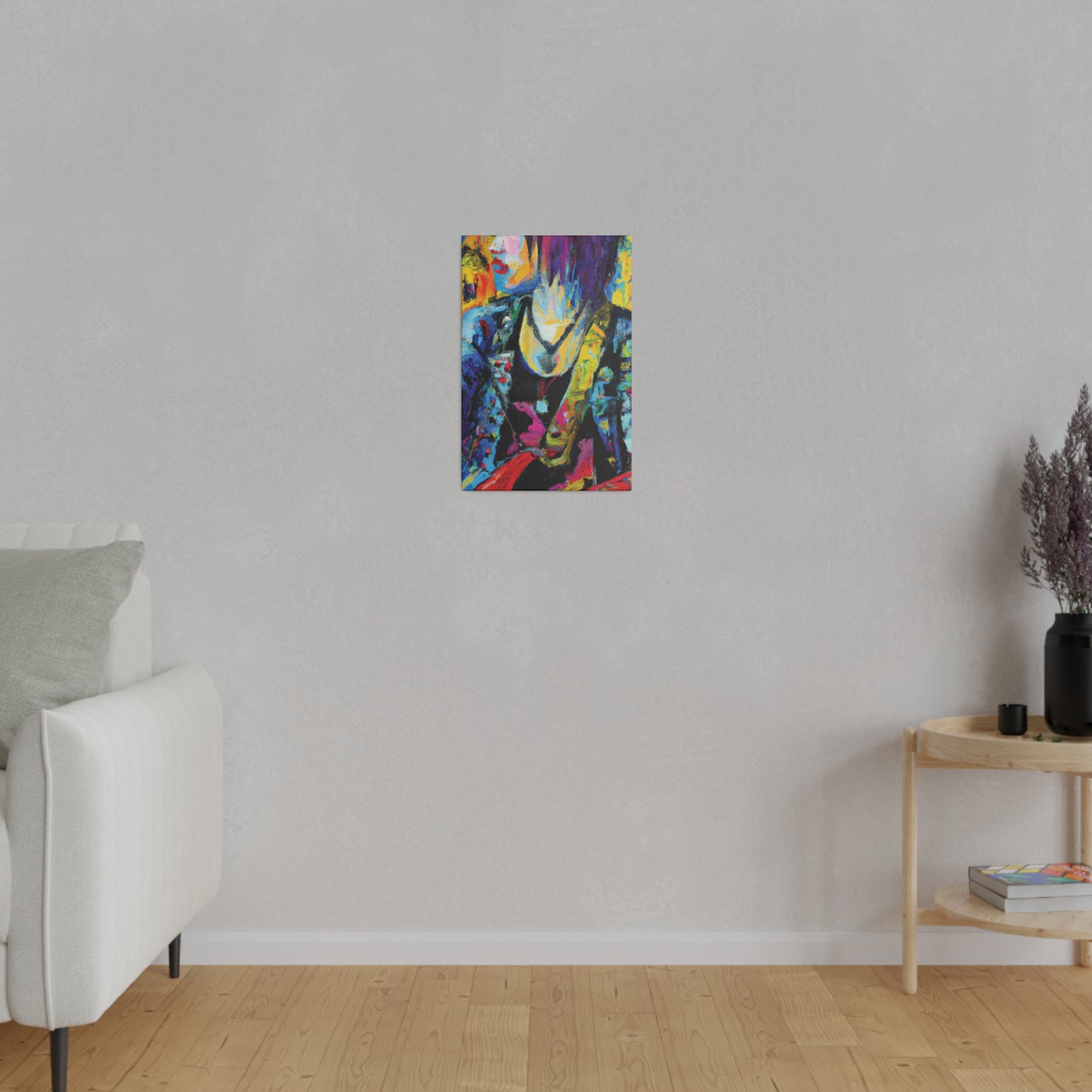 9756Z - Rockstar Oil Painting Style Print | Poster | Home Decor | Wall Art | Music Art | Canvas