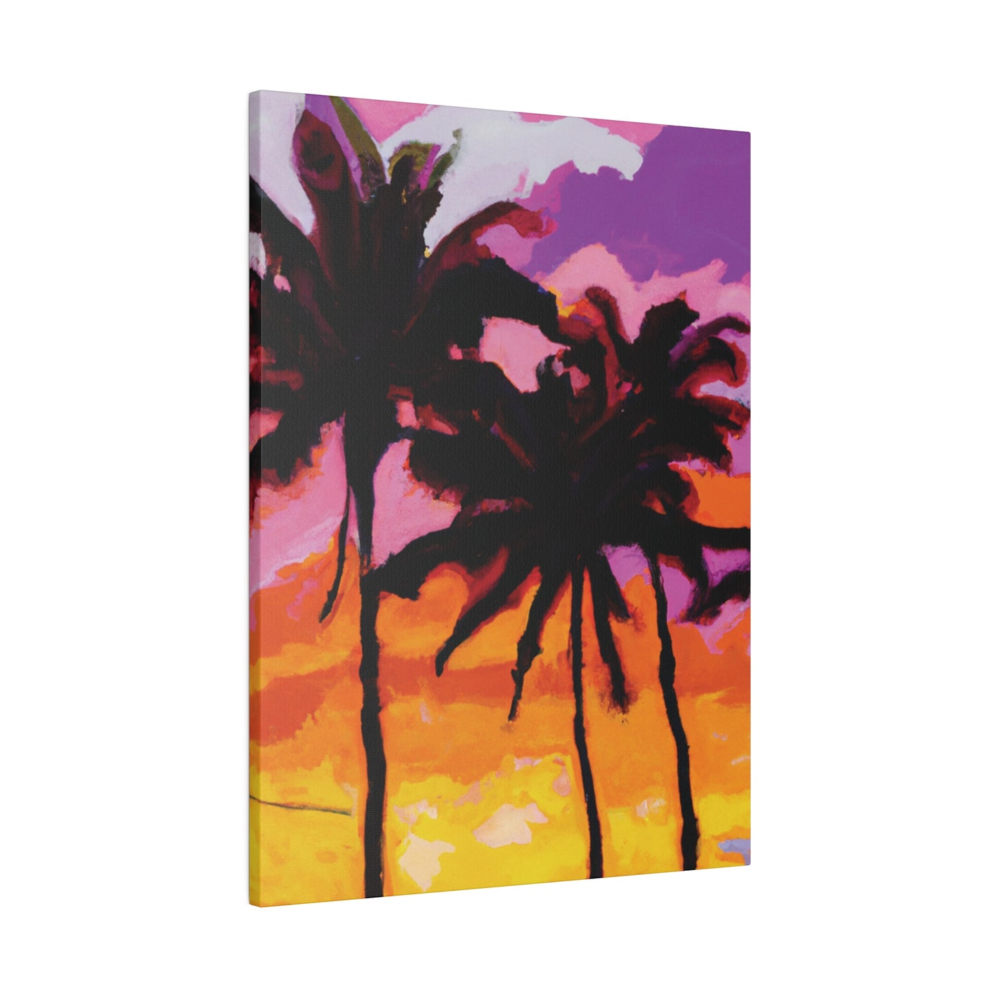 8367T - Miami Beach Sunset Painting Print | Miami | Beach | Sunset | Poster | Home Decor | Wall Art | Canvas