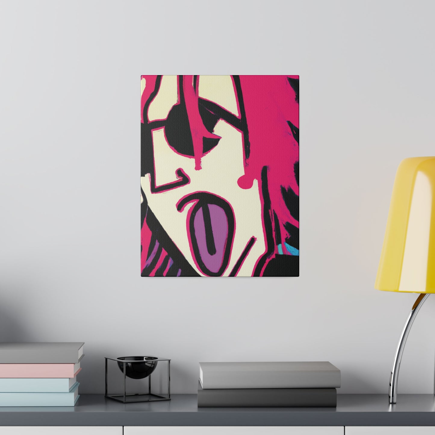 7356Q - Rockstar Painting Print | Face | Abstract | Poster | Home Decor | Wall Art | Music Art | Canvas