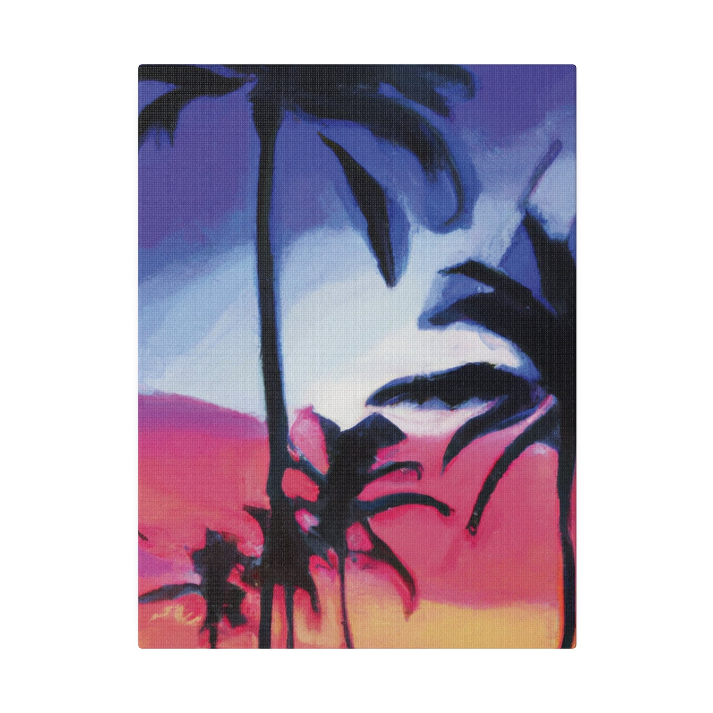 7473F - Miami Beach Sunset Painting Print | Miami | Beach | Sunset | Poster | Home Decor | Wall Art | Canvas