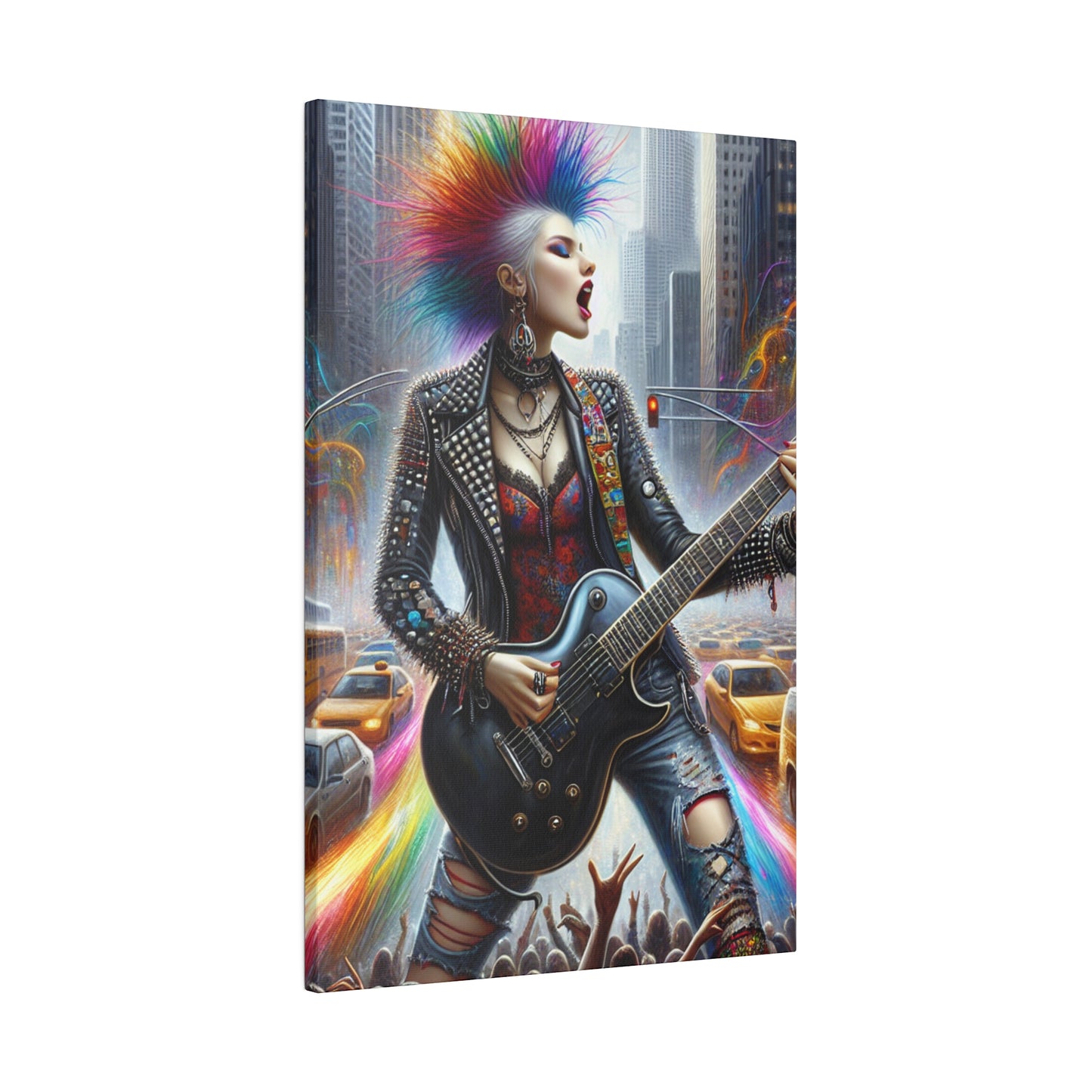 7301Z - Rockstar Oil Painting Style Print | Poster | Home Decor | Wall Art | Music Art | Canvas