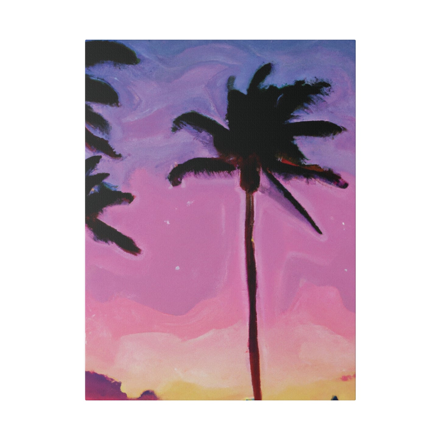 7801Y - Miami Beach Sunset Painting Print | Miami | Beach | Sunset | Poster | Home Decor | Wall Art | Canvas