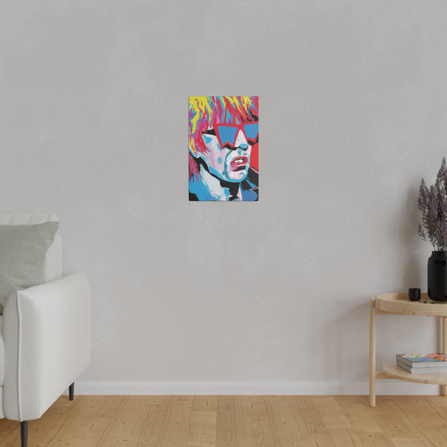 8517X - Rockstar Painting Print | Face | Abstract | Poster | Home Decor | Wall Art | Music Art | Canvas