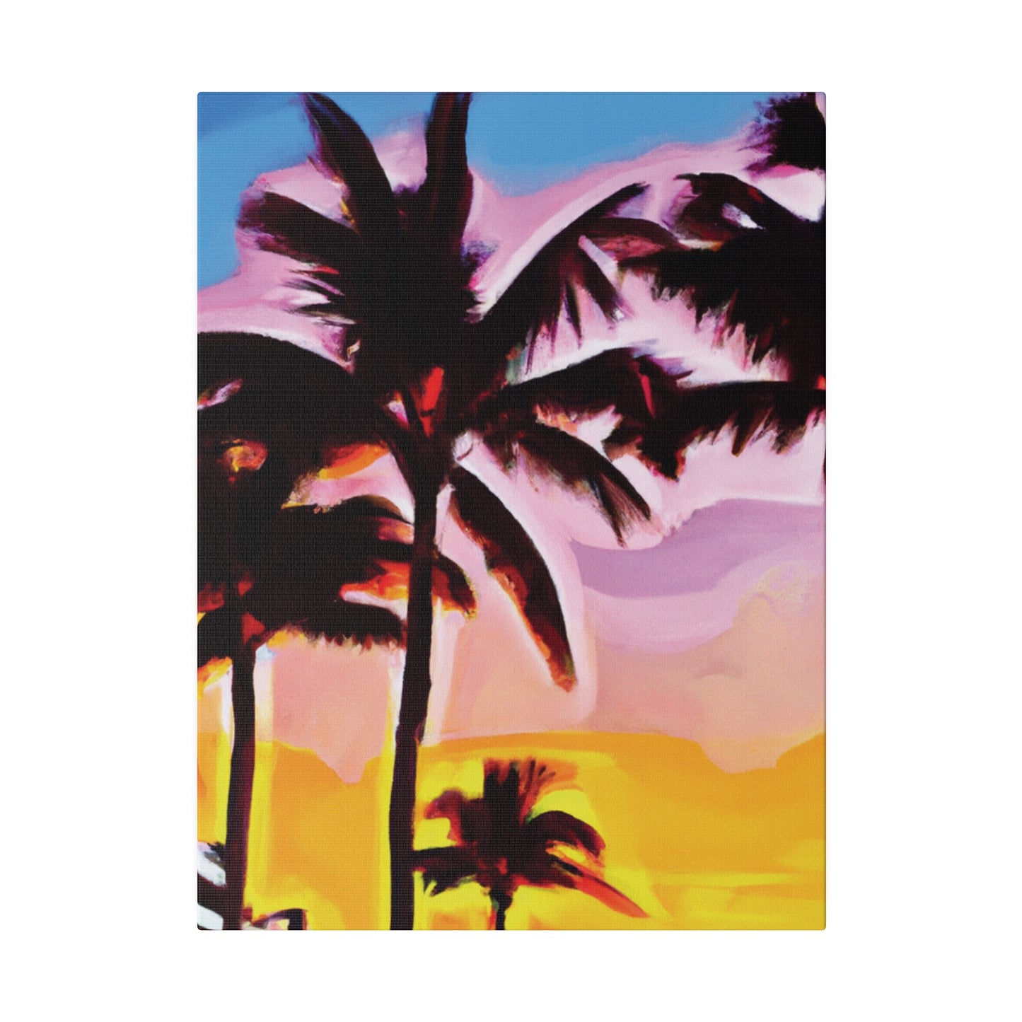 742X - Miami Beach Sunset Painting Print | Miami | Beach | Sunset | Poster | Home Decor | Wall Art | Canvas