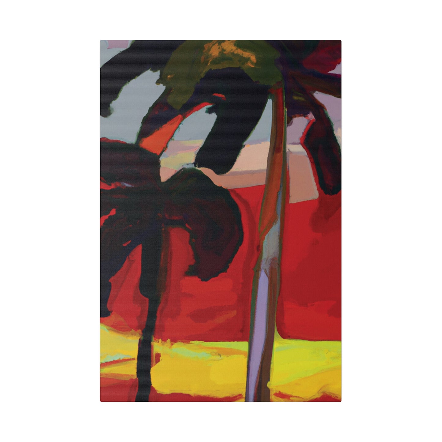 7849V - Miami Beach Sunset Painting Print | Miami | Beach | Sunset | Poster | Home Decor | Wall Art | Canvas