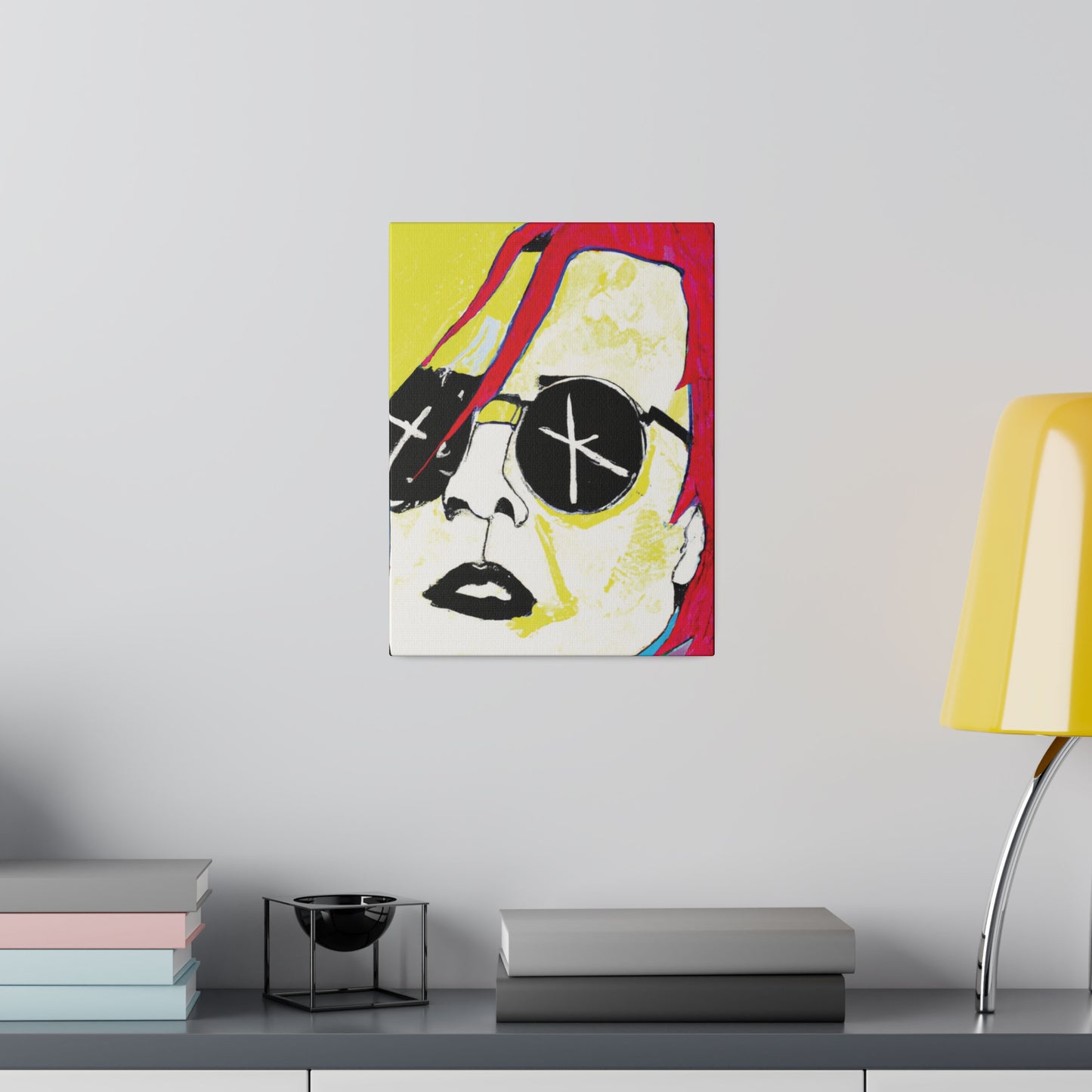 4152P - Rockstar Painting Print | Face | Abstract | Poster | Home Decor | Wall Art | Music Art | Canvas