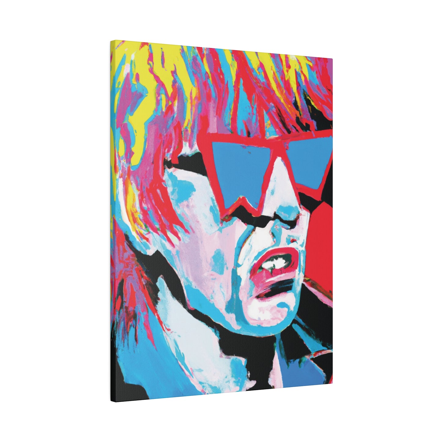 8517X - Rockstar Painting Print | Face | Abstract | Poster | Home Decor | Wall Art | Music Art | Canvas