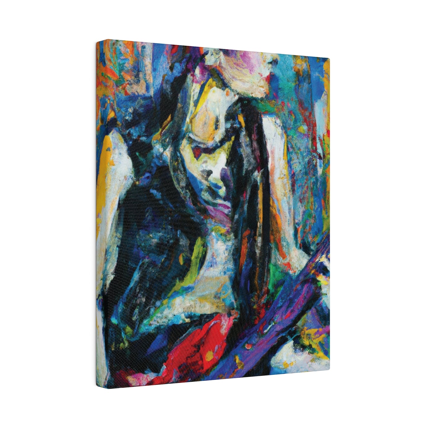 344U - Rockstar Oil Painting Style Print | Poster | Home Decor | Wall Art | Music Art | Canvas