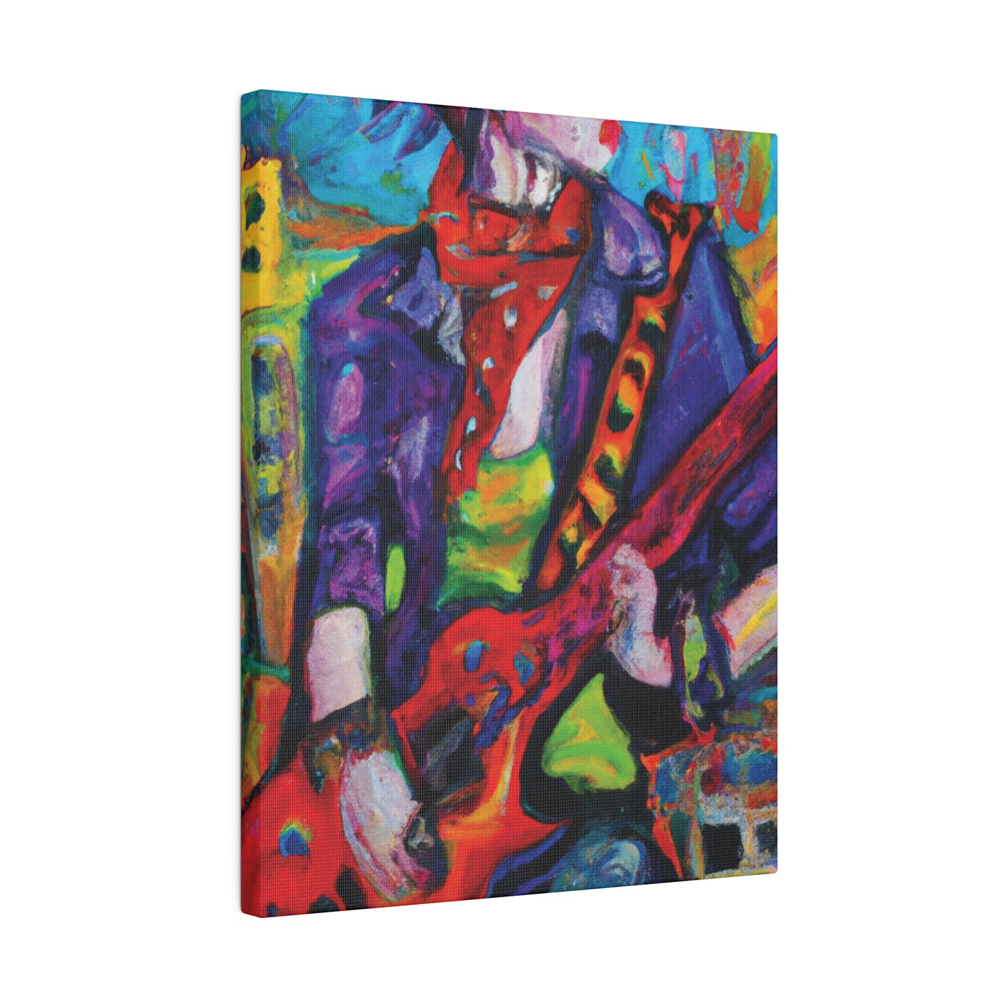 9529Y - Rockstar Oil Painting Style Print | Poster | Home Decor | Wall Art | Music Art | Canvas