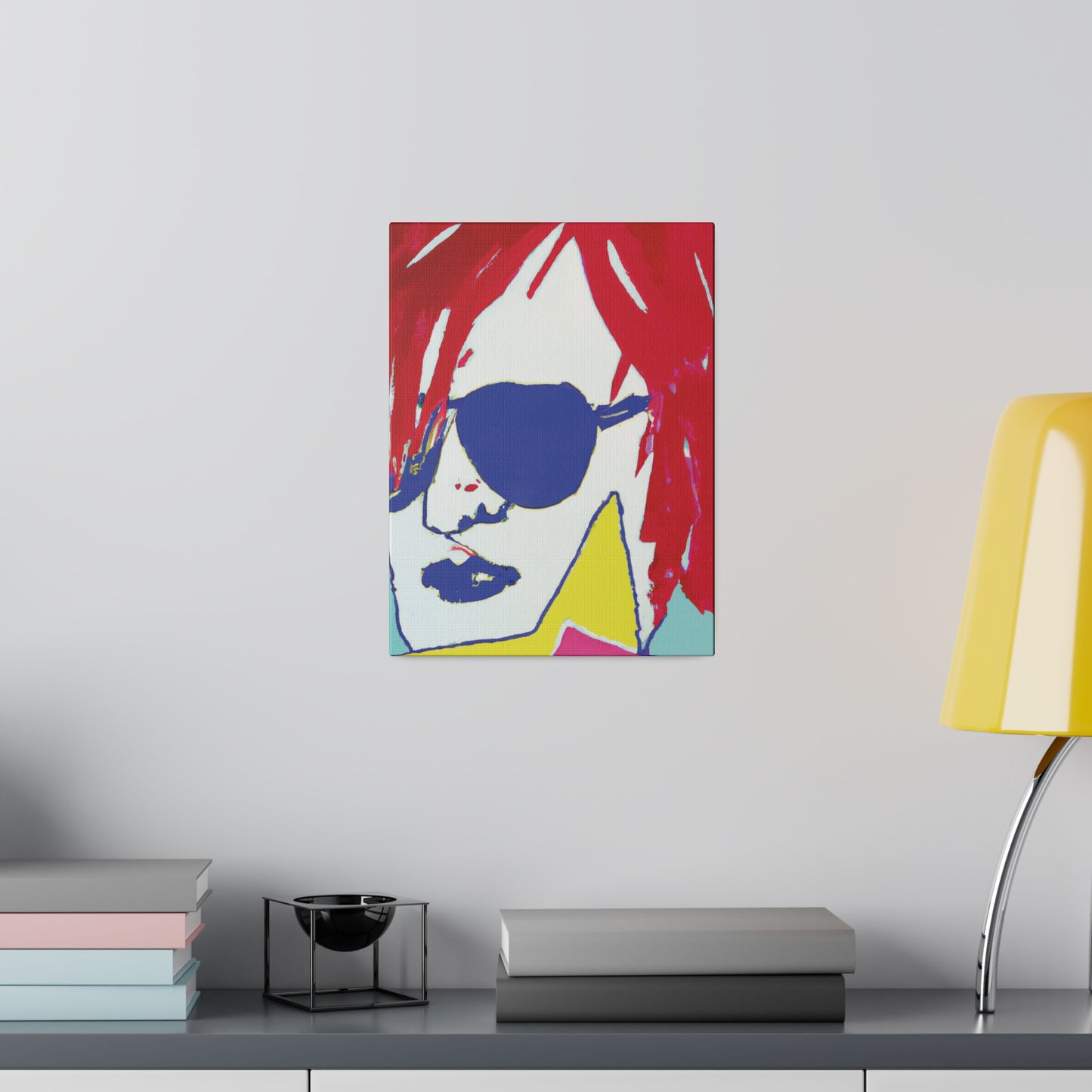 5681B - Rockstar Painting Print | Face | Abstract | Poster | Home Decor | Wall Art | Music Art | Canvas