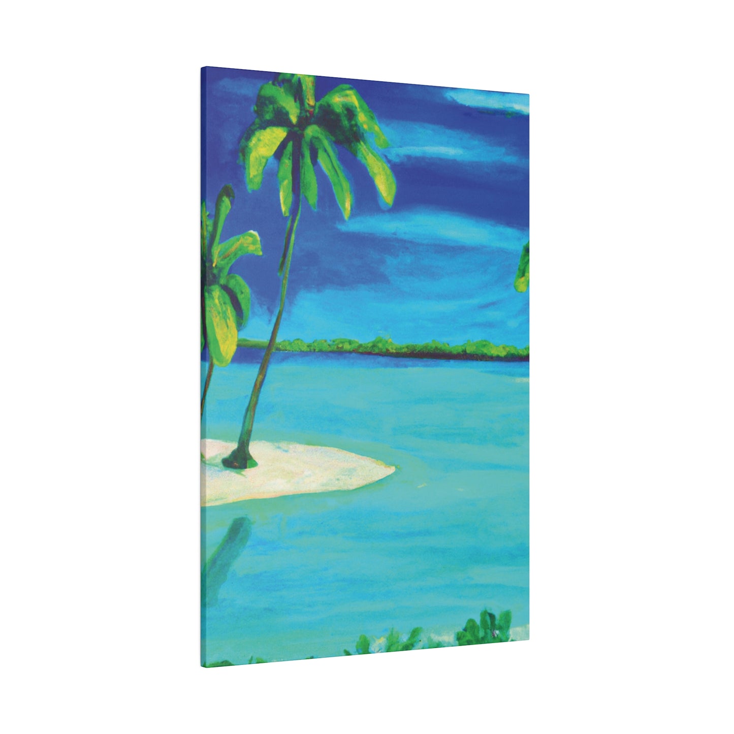 7352P - Bahamas Ocean Painting Print | Bahamas | Ocean | Beach | Poster | Home Decor | Wall Art | Canvas