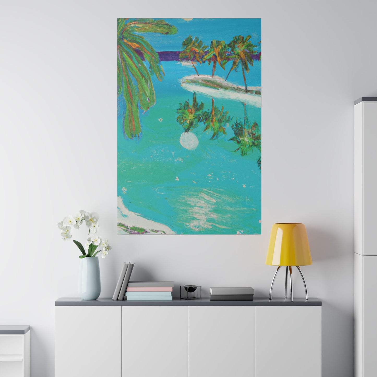 9652Q - Bahamas Ocean Painting Print | Bahamas | Ocean | Beach | Poster | Home Decor | Wall Art | Canvas