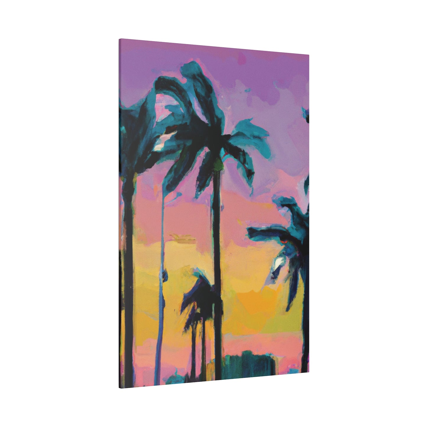 510K - Miami Beach Sunset Painting Print | Miami | Beach | Sunset | Poster | Home Decor | Wall Art | Canvas