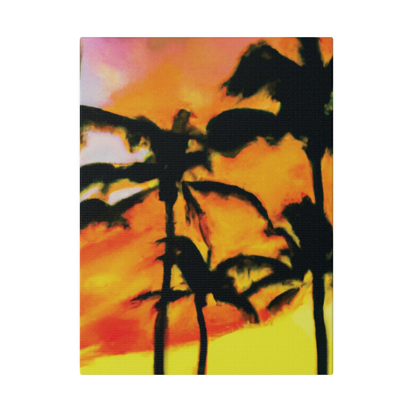 8694V - Miami Beach Sunset Painting Print | Miami | Beach | Sunset | Poster | Home Decor | Wall Art | Canvas