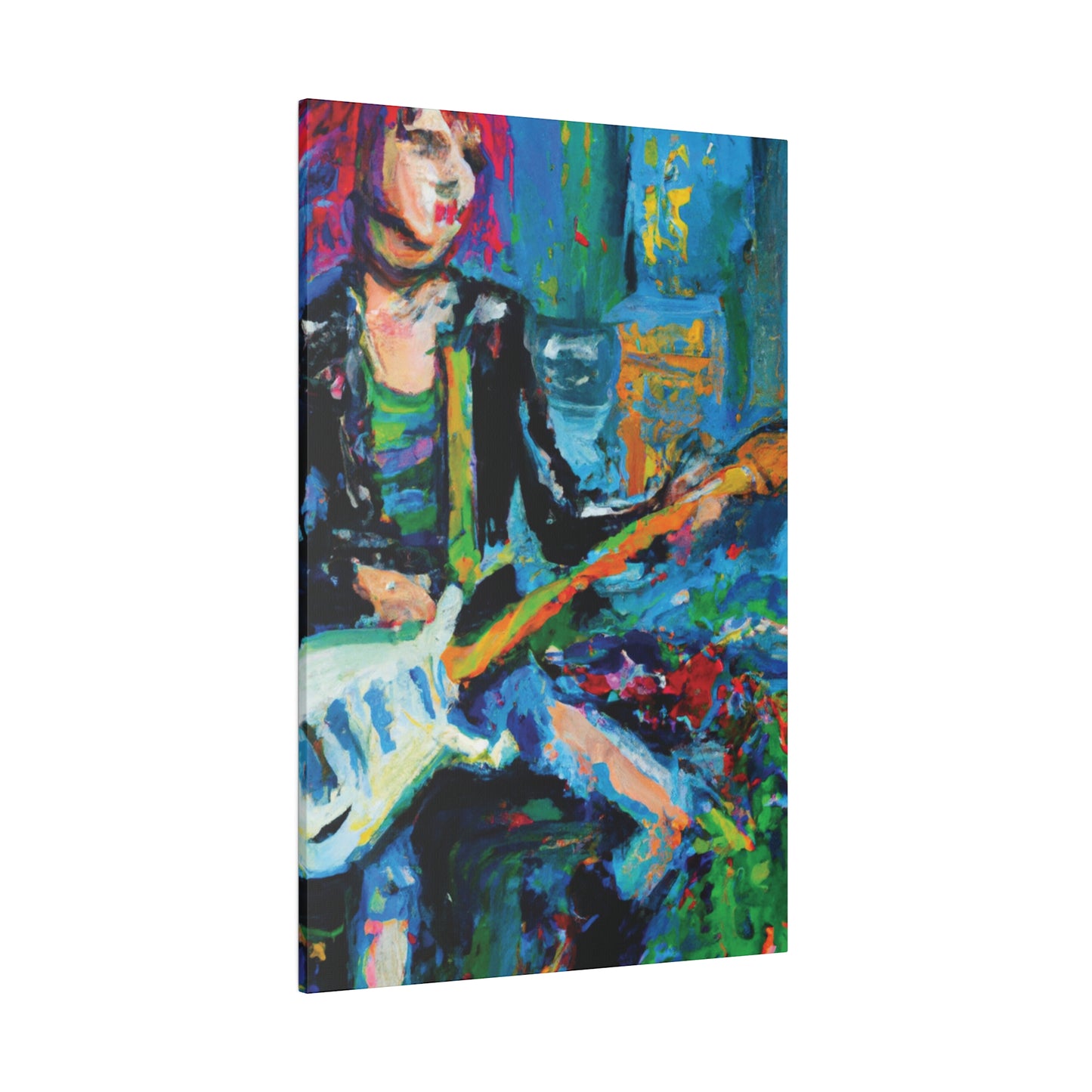 6774A - Rockstar Oil Painting Style Print | Poster | Home Decor | Wall Art | Music Art | Canvas