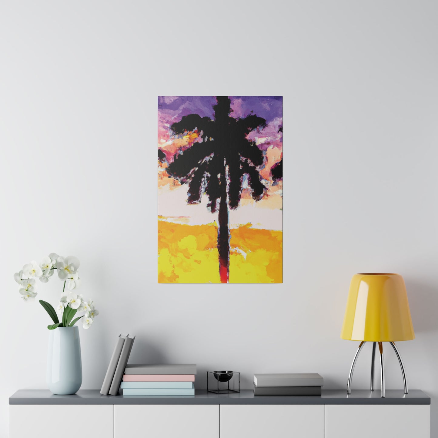 6392A - Miami Beach Sunset Painting Print | Miami | Beach | Sunset | Poster | Home Decor | Wall Art | Canvas