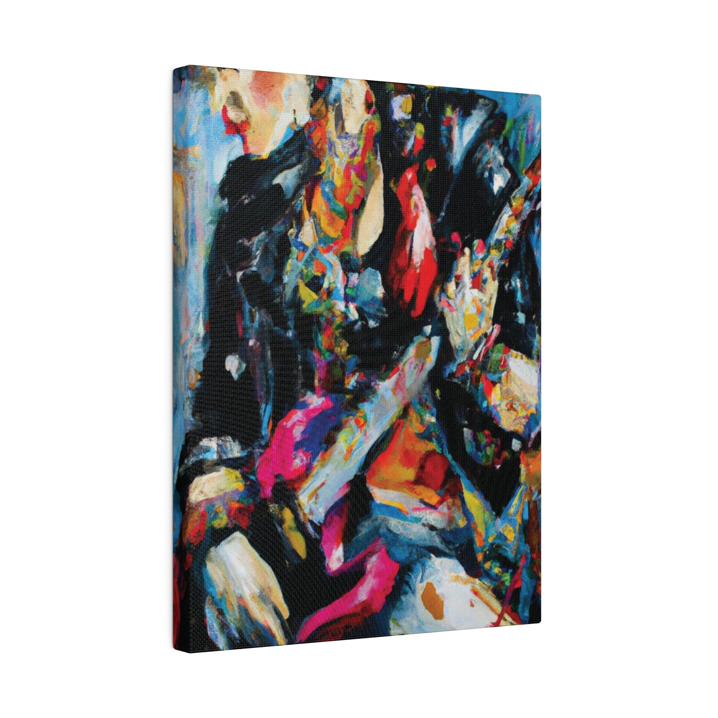 7248A - Rockstar Oil Painting Style Print | Poster | Home Decor | Wall Art | Music Art | Canvas
