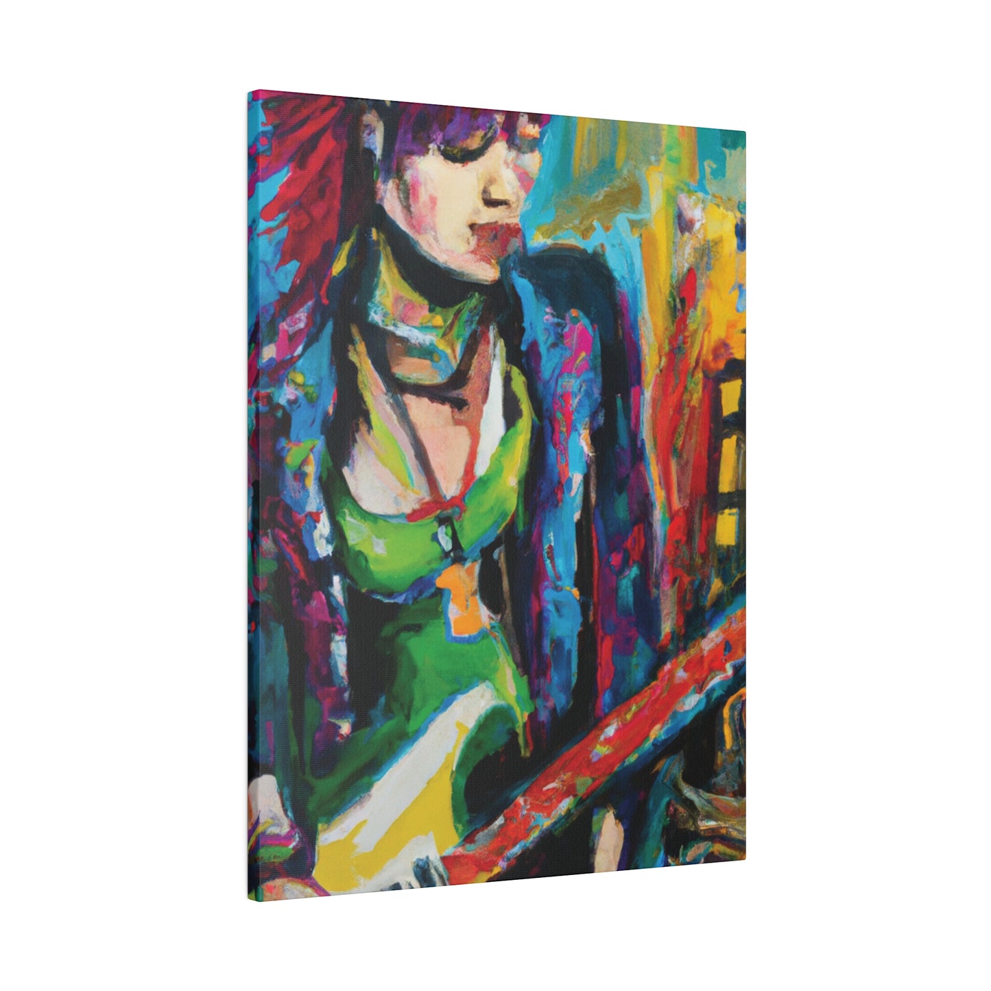 8561U - Rockstar Oil Painting Style Print | Poster | Home Decor | Wall Art | Music Art | Canvas