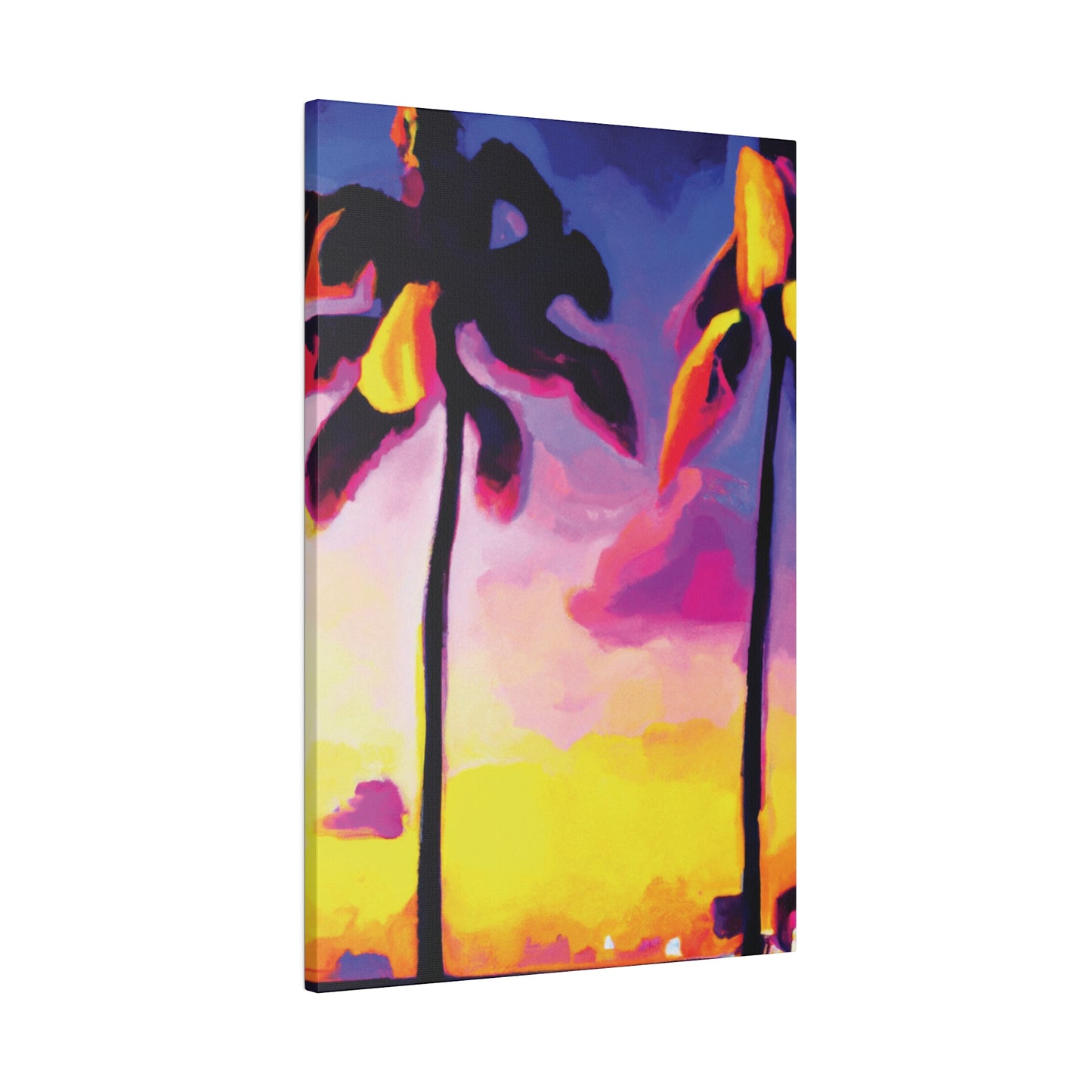 839P - Miami Beach Sunset Painting Print | Miami | Beach | Sunset | Poster | Home Decor | Wall Art | Canvas