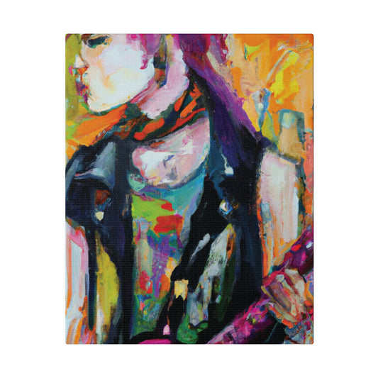 1138X - Rockstar Oil Painting Style Print | Poster | Home Decor | Wall Art | Music Art | Canvas