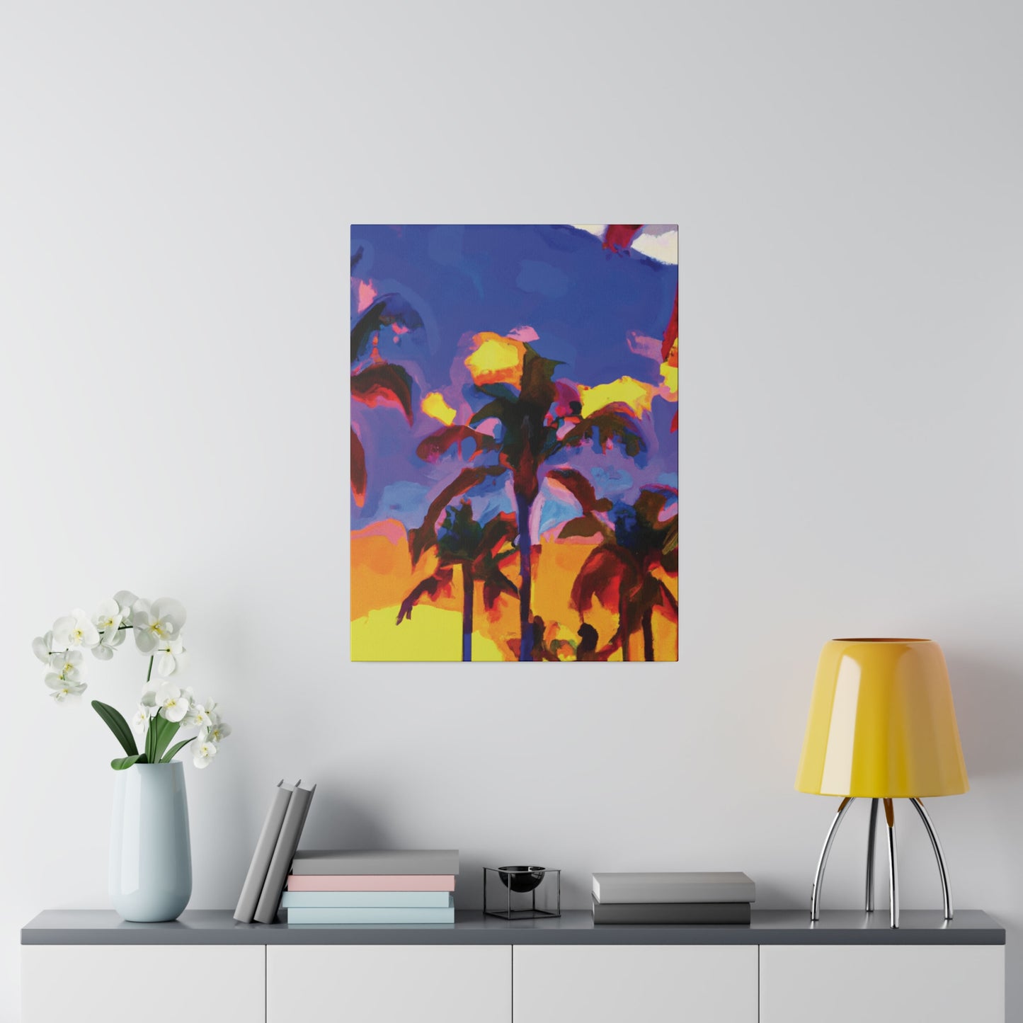 3162U - Miami Beach Sunset Painting Print | Miami | Beach | Sunset | Poster | Home Decor | Wall Art | Canvas