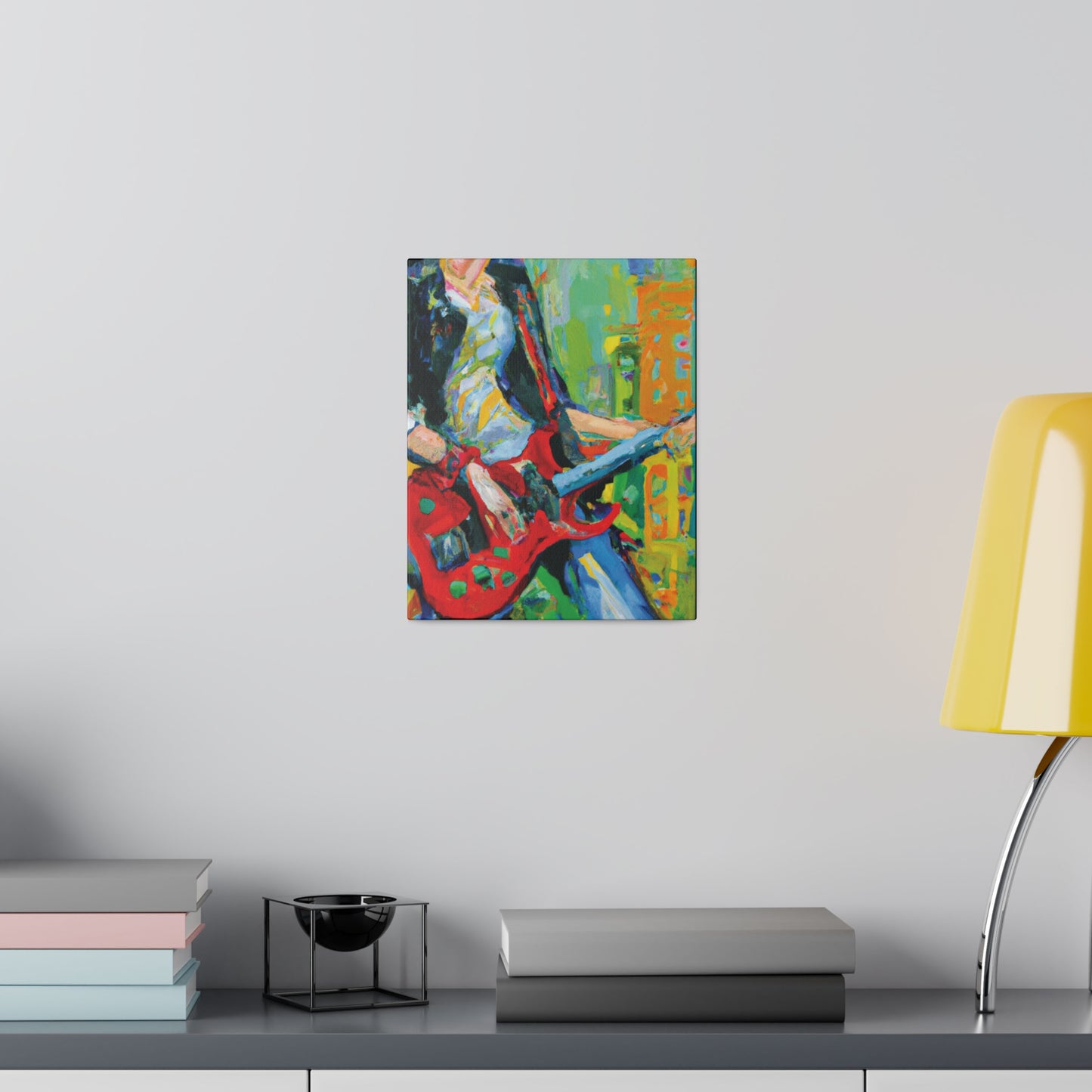 7369K - Rockstar Oil Painting Style Print | Poster | Home Decor | Wall Art | Music Art | Canvas