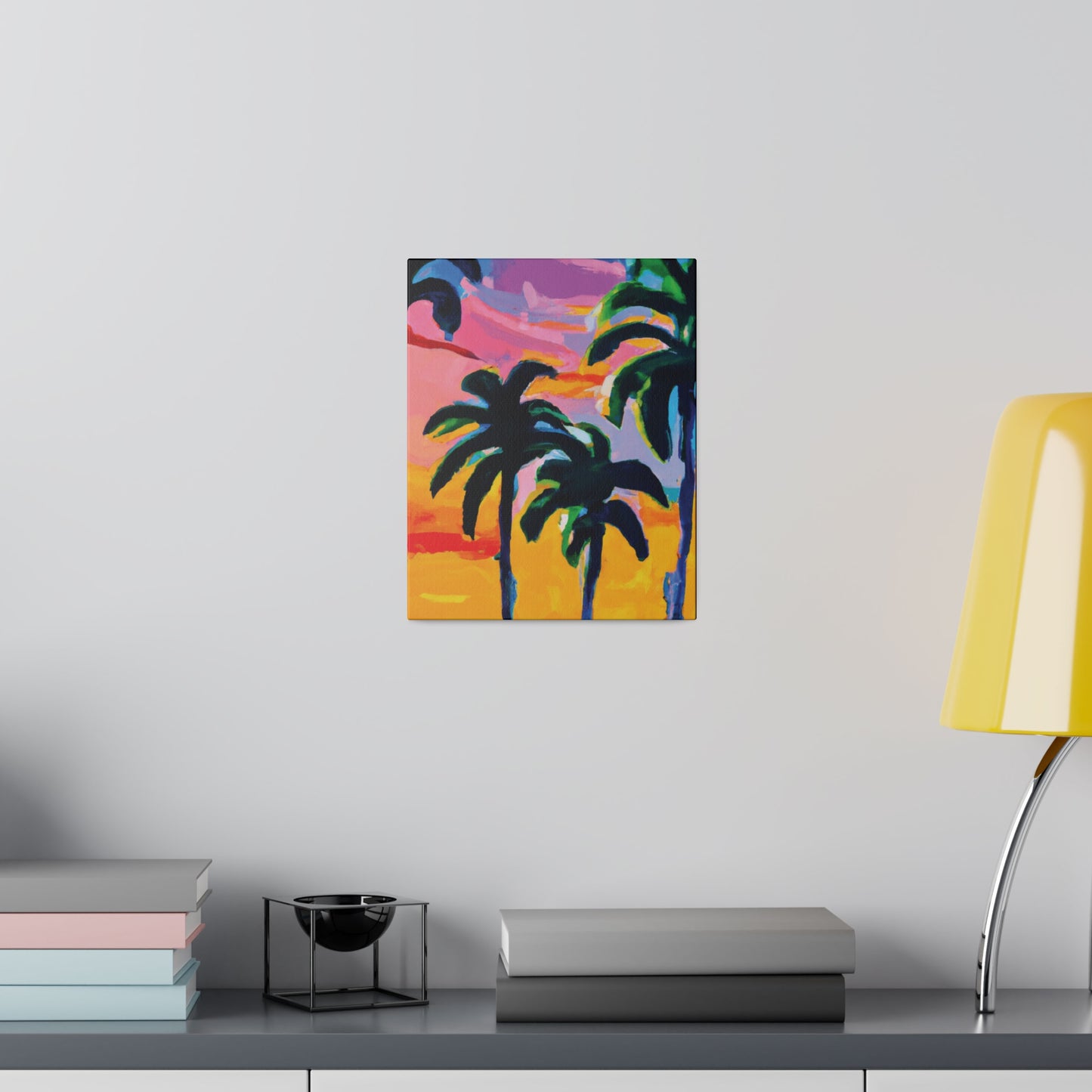 7409P - Miami Beach Sunset Painting Print | Miami | Beach | Sunset | Poster | Home Decor | Wall Art | Canvas