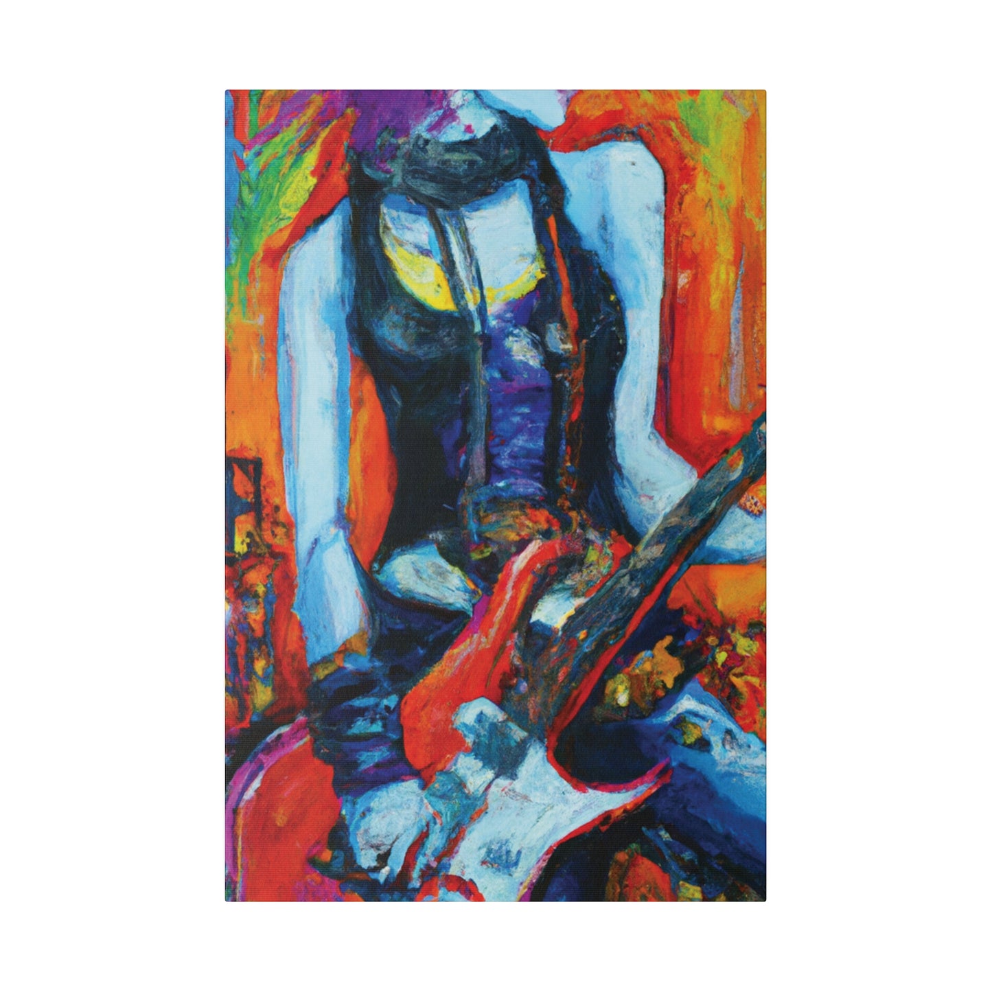 9232G - Rockstar Oil Painting Style Print | Poster | Home Decor | Wall Art | Music Art | Canvas