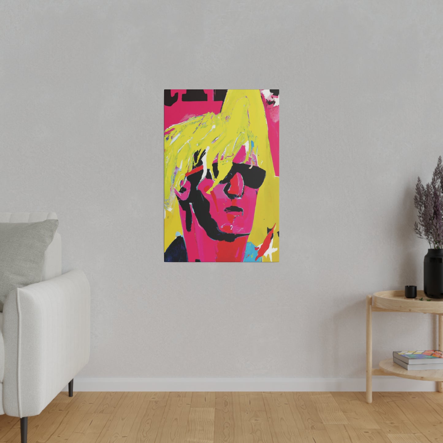 5130P - Rockstar Painting Print | Face | Abstract | Poster | Home Decor | Wall Art | Music Art | Canvas