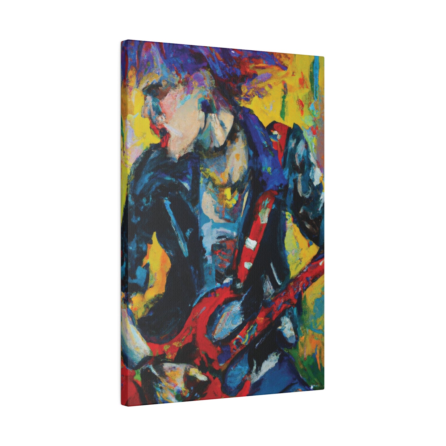 2249F - Rockstar Oil Painting Style Print | Poster | Home Decor | Wall Art | Music Art | Canvas