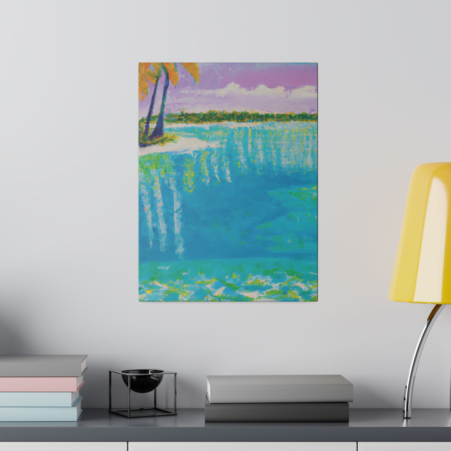 4568K - Bahamas Ocean Painting Print | Bahamas | Ocean | Beach | Poster | Home Decor | Wall Art | Canvas