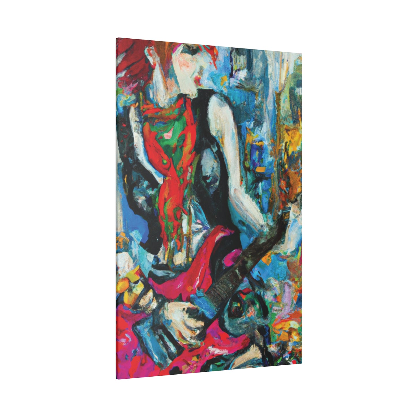 8722E - Rockstar Oil Painting Style Print | Poster | Home Decor | Wall Art | Music Art | Canvas