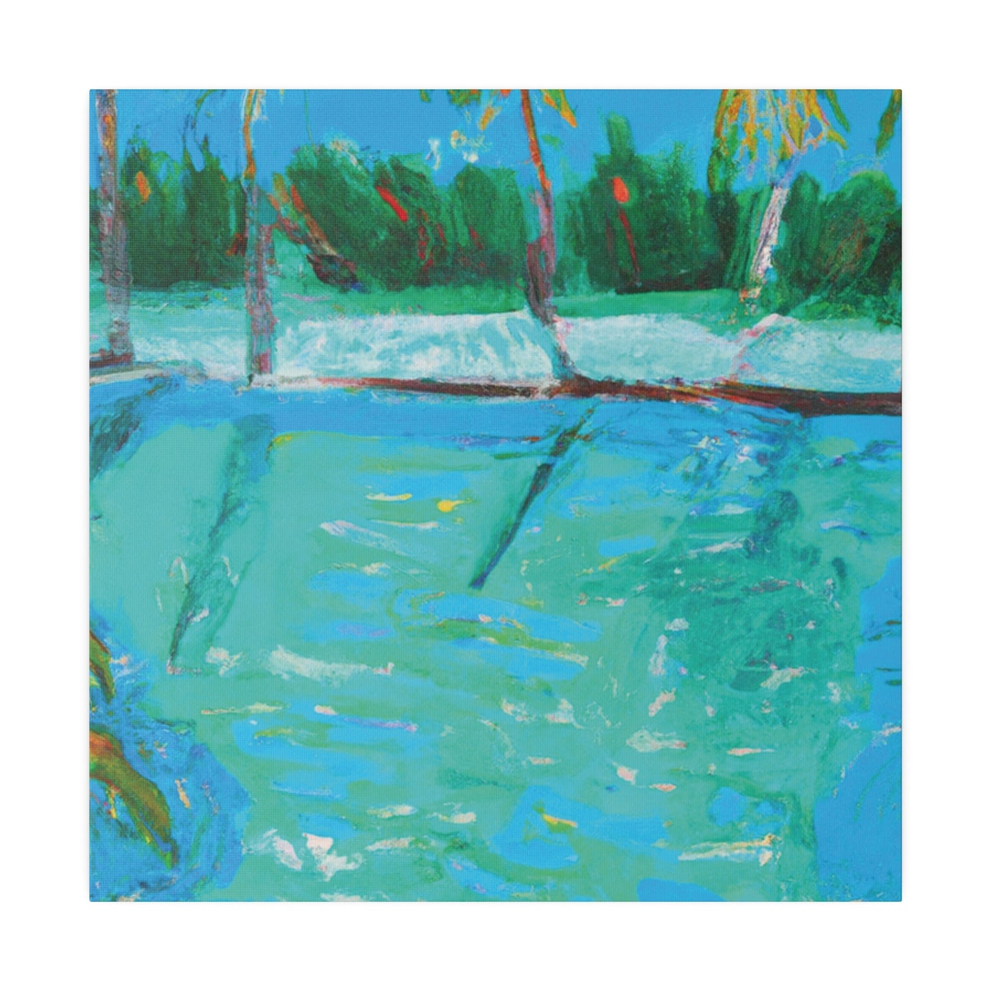 8483P - Bahamas Ocean Painting Print | Bahamas | Ocean | Beach | Poster | Home Decor | Wall Art | Canvas