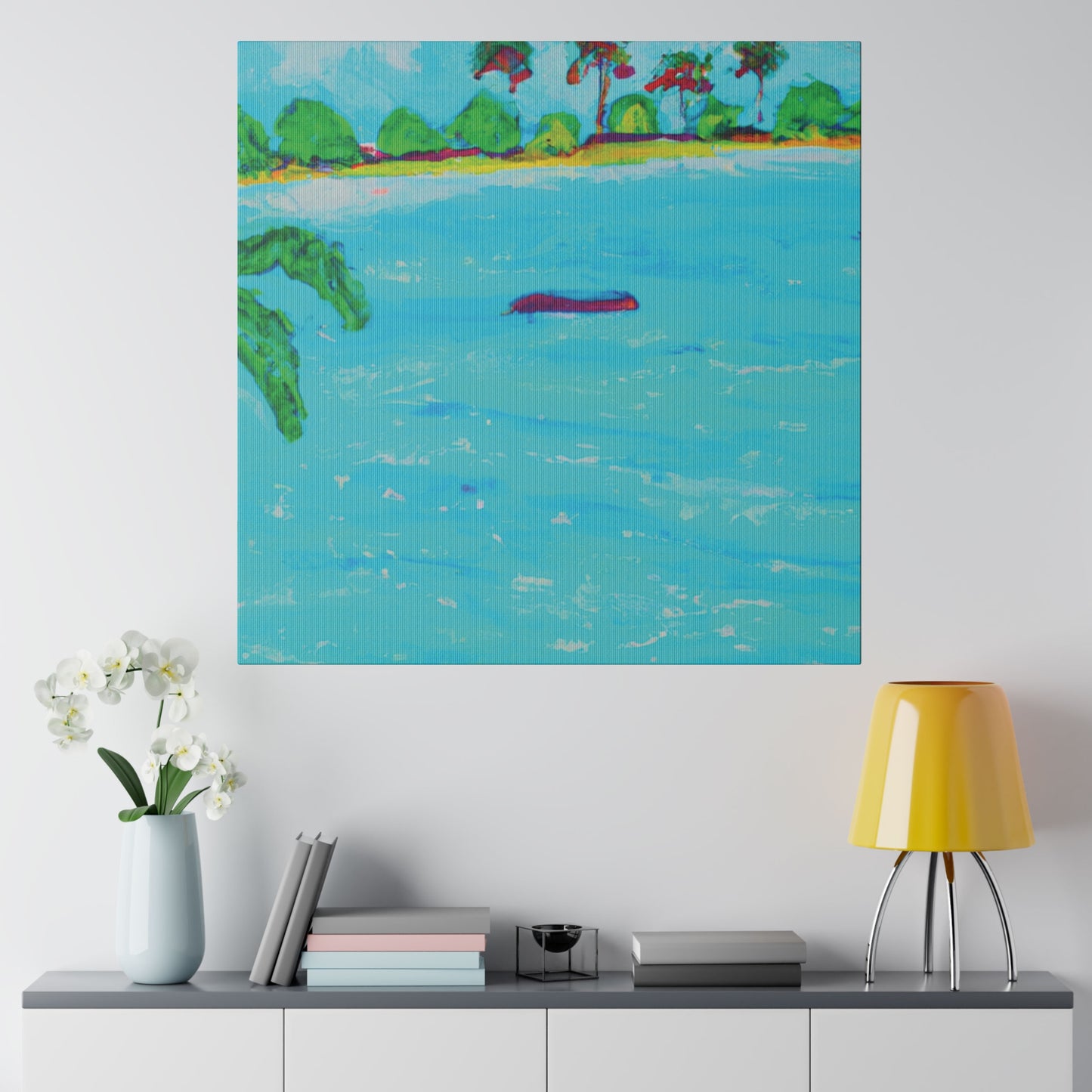 7481H - Bahamas Ocean Painting Print | Bahamas | Ocean | Beach | Poster | Home Decor | Wall Art | Canvas