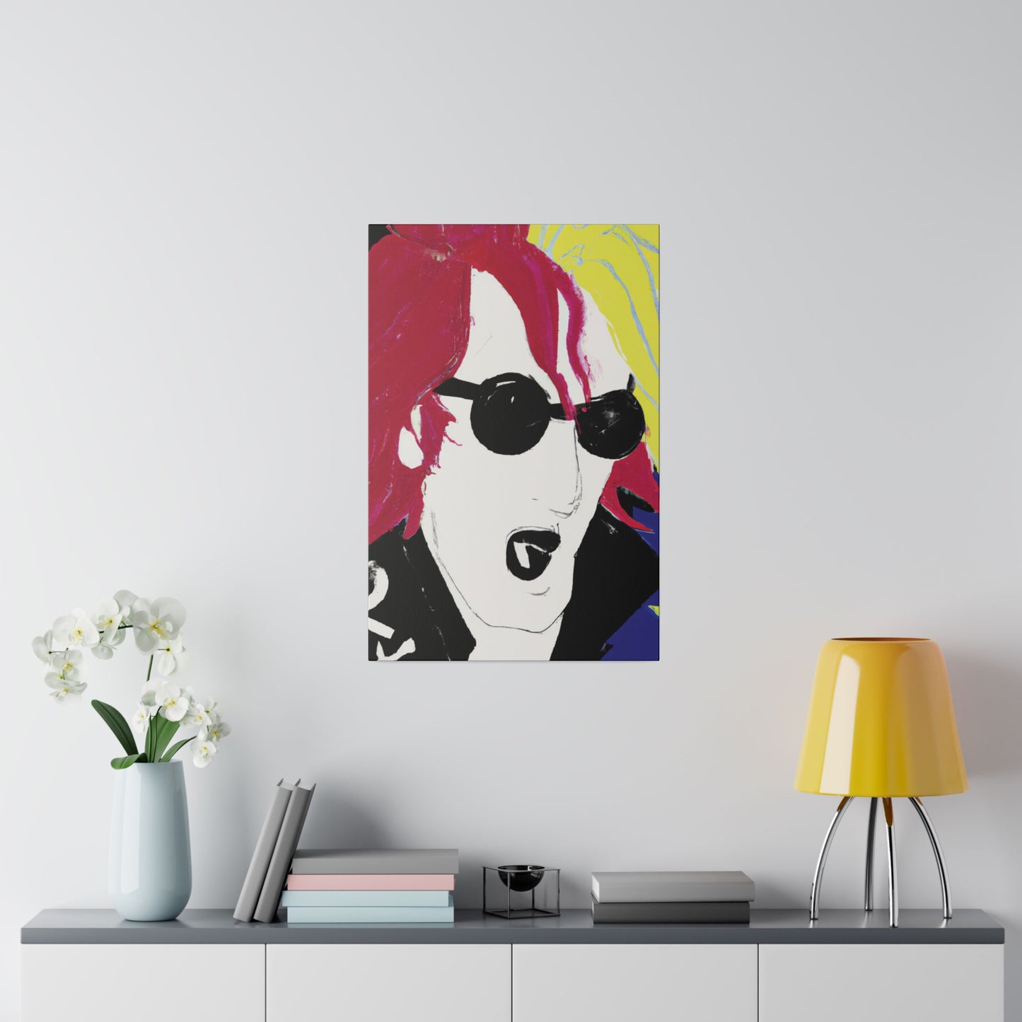 6485Q - Rockstar Painting Print | Face | Abstract | Poster | Home Decor | Wall Art | Music Art | Canvas