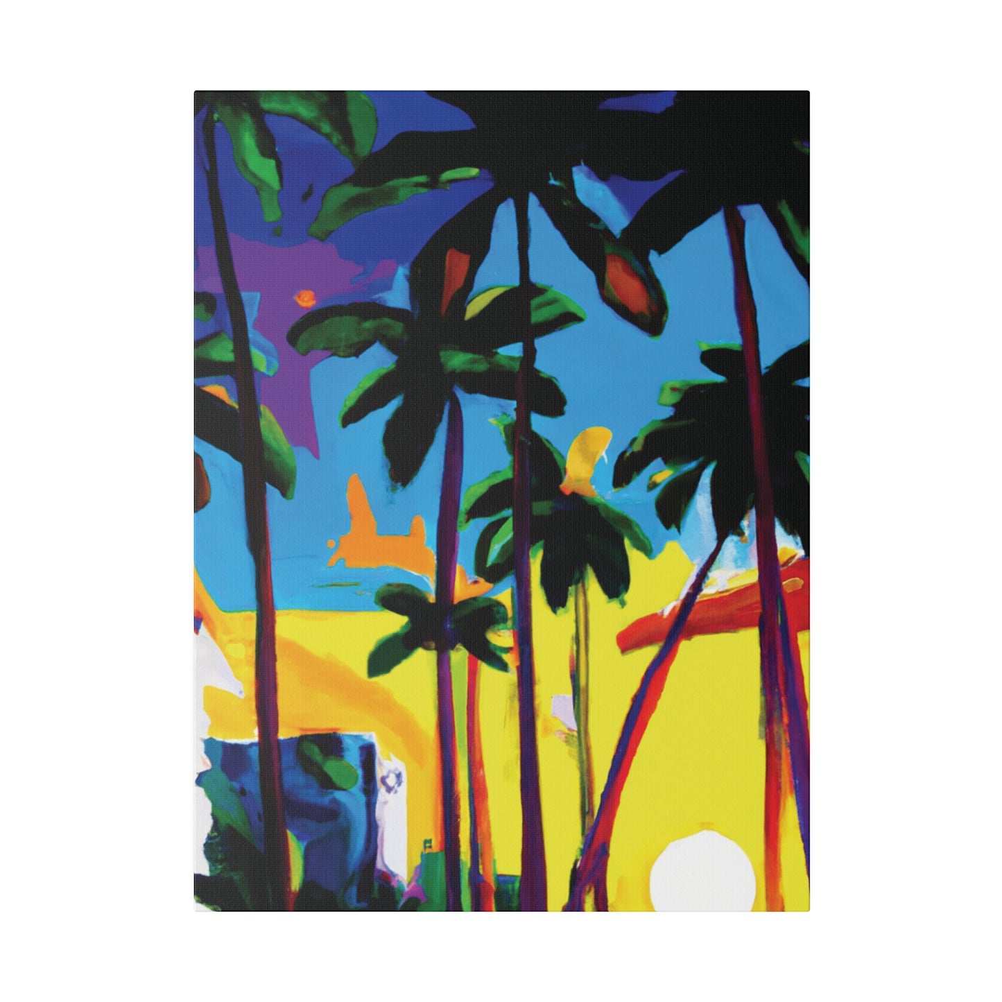 7182X - Miami Beach Sunset Painting Print | Miami | Beach | Sunset | Poster | Home Decor | Wall Art | Canvas